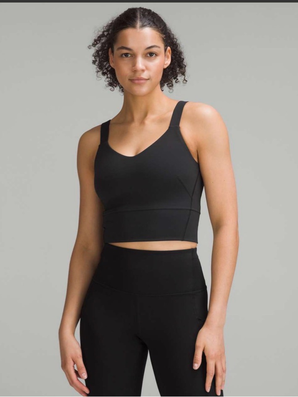Lululemon Wunder Train Straight Strap Tank Top Black | Size 0 | Activewear